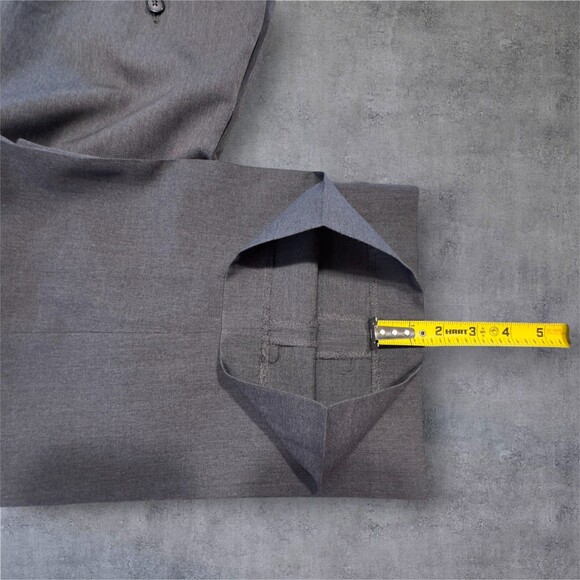 STAFFORD Mens Two Piece Suit 2-Button Blazer Jacket 46L Pant 40Wx30 Gray Wool - Picture 13 of 16